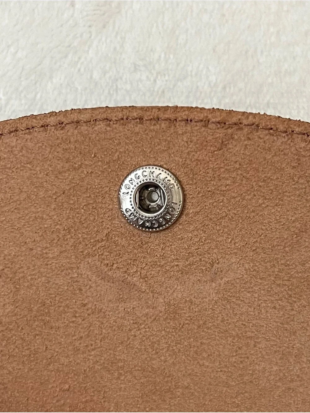 NEW Longchamp Le Pliage Green Medium Nylon Tote Bag (Cognac)
